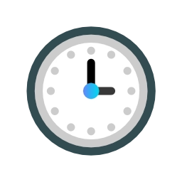 Icon Uhr in glitzerzeug-Farben
